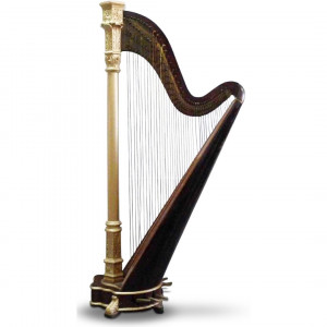Wurlitzer Starke 46-String Gold Concert Grand Pedal Harp